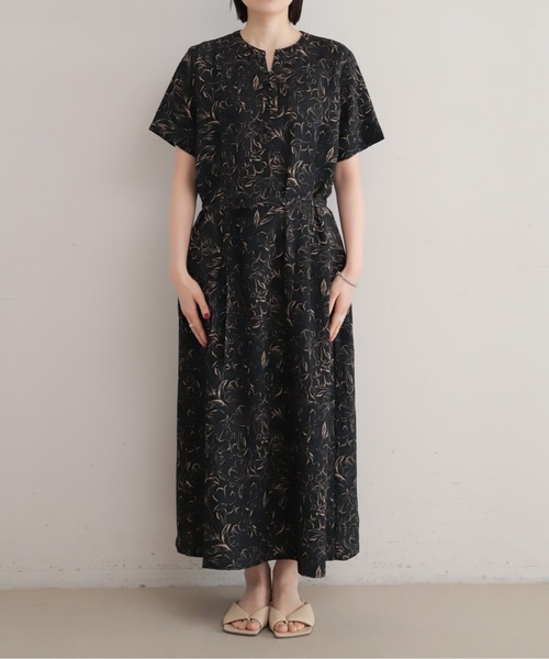 NOMBRE IMPAIR（ノンブルアンペール）の「ブラッシュフラワーPT　Aラインワンピース（ワンピース・レディース・ブラック・FREE）」の18枚目の写真