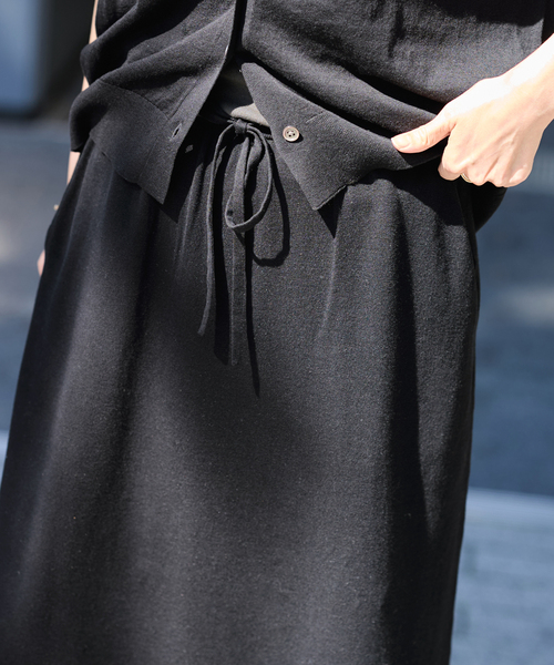 FRAMeWORK（フレームワーク）の「シルク混綿麻天竺スカート（スカート・レディース・ブラウン/ブラック/ブルー・38/36）」の10枚目の写真