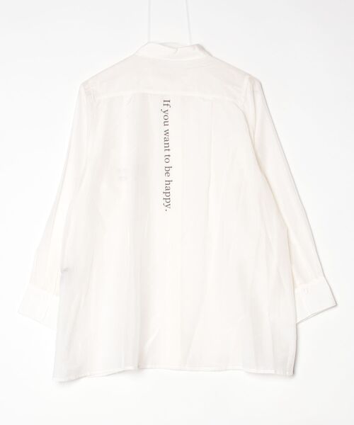 BRODIAEA(ブローディア)の「BRODIAEA シルク混ロゴプリントロングブラウス(シャツ/ブラウス・レディース・オフホワイト/イエロー・40)」の12枚目の写真
