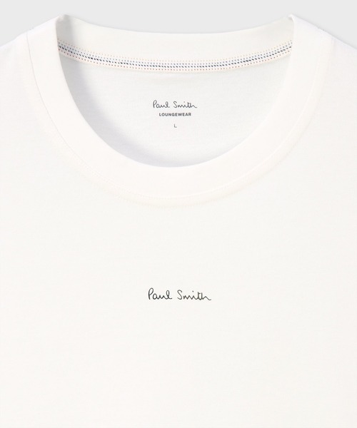 Paul Smith(ポールスミス)の「“Paul Smith” ロゴ Tシャツ【853362 7382S】(Tシャツ/カットソー・メンズ・ネイビー/ホワイト/ブラック・MEDIUM/LARGE)」の4枚目の写真