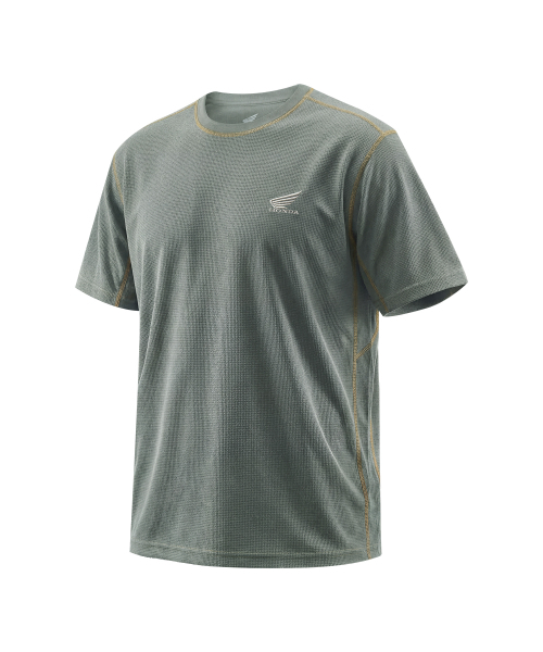PHYPS MOTORCYCLE(フィップスモーターサイクル)の「H-Tech Air Layer System Waffle Short Sleeve Charcoal(Tシャツ/カットソー・レディース・その他・SMALL/MEDIUM/LARGE/X-LARGE)」の1枚目の写真