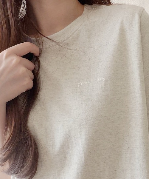 Nana(ナナ)の「ゆるイラストカフェTシャツ(Tシャツ/カットソー・レディース・アイボリー/グレー・FREE)」の5枚目の写真