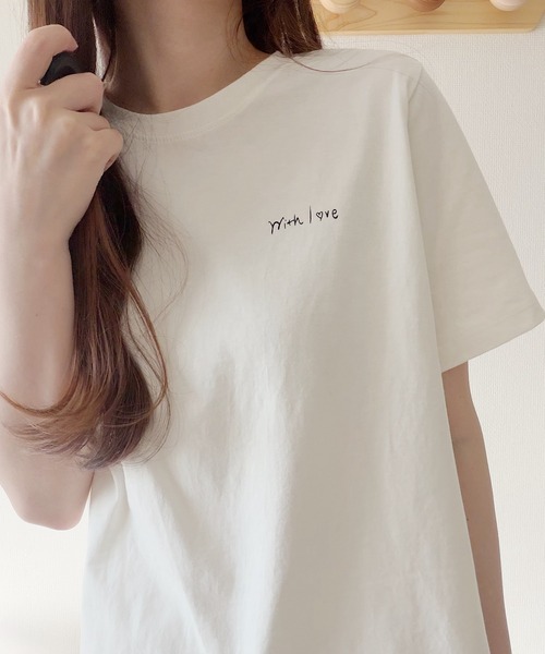 Nana(ナナ)の「ゆるイラストカフェTシャツ(Tシャツ/カットソー・レディース・アイボリー/グレー・FREE)」の9枚目の写真