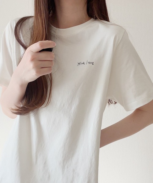 Nana(ナナ)の「ゆるイラストカフェTシャツ(Tシャツ/カットソー・レディース・アイボリー/グレー・FREE)」の11枚目の写真