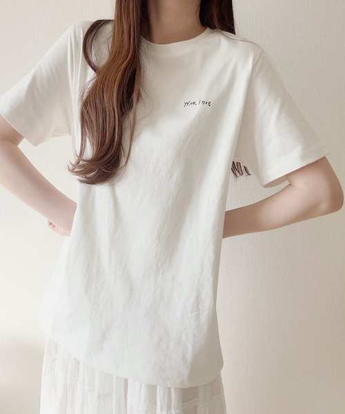 Nana(ナナ)の「ゆるイラストカフェTシャツ(Tシャツ/カットソー・レディース・アイボリー/グレー・FREE)」の14枚目の写真