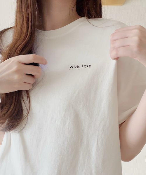 Nana(ナナ)の「ゆるイラストカフェTシャツ(Tシャツ/カットソー・レディース・アイボリー/グレー・FREE)」の15枚目の写真