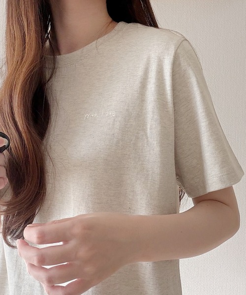 Nana(ナナ)の「ゆるイラストカフェTシャツ(Tシャツ/カットソー・レディース・アイボリー/グレー・FREE)」の17枚目の写真