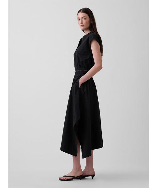 GAP(ギャップ)の「ポプリン ハンカチーフ ミディスカート(スカート・レディース・ホワイト/ブラック・M/S/XS/XXS/L)」の9枚目の写真