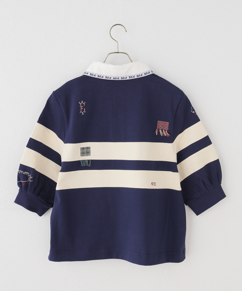 U by SPICK&SPAN（ユーバイスピックアンドスパン）の「Sea New York/シー ニューヨーク CLAIRA EMB RUGBY SHIRT（Tシャツ/カットソー・レディース・ネイビー・SMALL）」の11枚目の写真