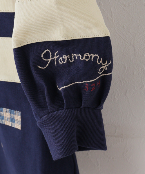 U by SPICK&SPAN（ユーバイスピックアンドスパン）の「Sea New York/シー ニューヨーク CLAIRA EMB RUGBY SHIRT（Tシャツ/カットソー・レディース・ネイビー・SMALL）」の9枚目の写真