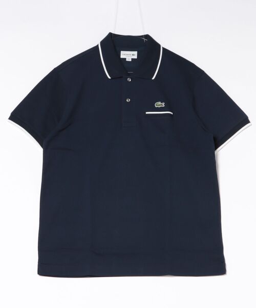 LACOSTE(ラコステ)の「《LACOSTE》PH9838-99(ポロシャツ・メンズ・ホワイト/ネイビー・S/M/L)」の2枚目の写真