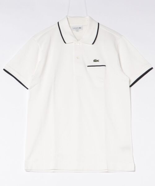 LACOSTE(ラコステ)の「《LACOSTE》PH9838-99(ポロシャツ・メンズ・ホワイト/ネイビー・S/M/L)」の1枚目の写真