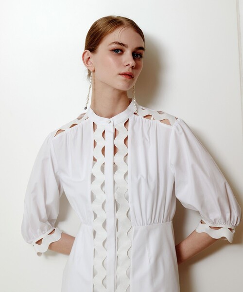 LOULOU WILLOUGHBY】フランジェンテチュニックワンピース（ワンピース