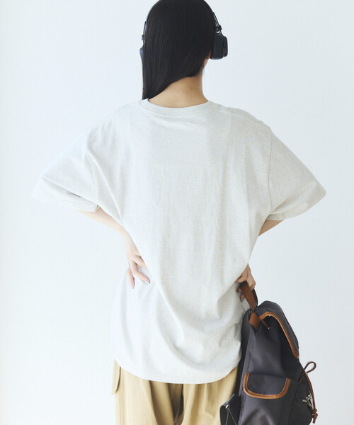 Firsthand(ファーストハンド)の「MA Firsthand/マ ファーストハンド ビッグシルエット コンセプト ロゴプリント Tシャツ / CONCEPT LOGO PRINT TEE(Tシャツ/カットソー・レディース・オフホワイト/ブラック/ホワイト・FREE)」の7枚目の写真