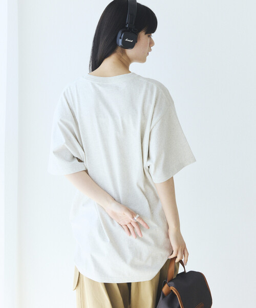 Firsthand(ファーストハンド)の「MA Firsthand/マ ファーストハンド ビッグシルエット コンセプト ロゴプリント Tシャツ / CONCEPT LOGO PRINT TEE(Tシャツ/カットソー・レディース・オフホワイト/ブラック/ホワイト・FREE)」の8枚目の写真