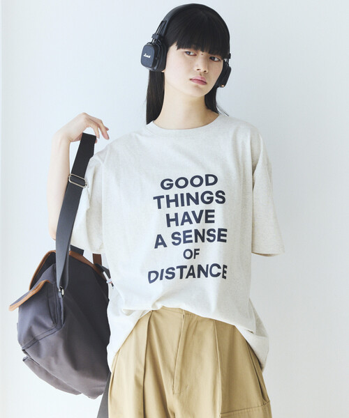 Firsthand(ファーストハンド)の「MA Firsthand/マ ファーストハンド ビッグシルエット コンセプト ロゴプリント Tシャツ / CONCEPT LOGO PRINT TEE(Tシャツ/カットソー・レディース・オフホワイト/ブラック/ホワイト・FREE)」の10枚目の写真