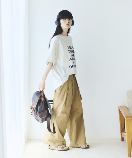 Firsthand(ファーストハンド)の「MA Firsthand/マ ファーストハンド ビッグシルエット コンセプト ロゴプリント Tシャツ / CONCEPT LOGO PRINT TEE(Tシャツ/カットソー・レディース・オフホワイト/ブラック/ホワイト・FREE)」の10枚目の写真