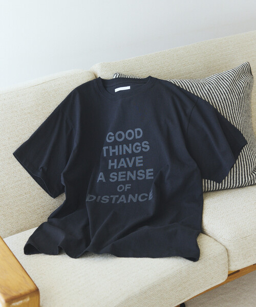 Firsthand(ファーストハンド)の「MA Firsthand/マ ファーストハンド ビッグシルエット コンセプト ロゴプリント Tシャツ / CONCEPT LOGO PRINT TEE(Tシャツ/カットソー・レディース・オフホワイト/ブラック/ホワイト・FREE)」の16枚目の写真