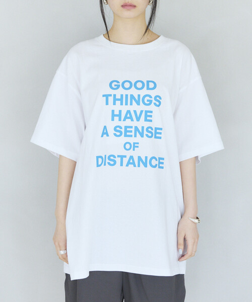 Firsthand(ファーストハンド)の「MA Firsthand/マ ファーストハンド ビッグシルエット コンセプト ロゴプリント Tシャツ / CONCEPT LOGO PRINT TEE(Tシャツ/カットソー・レディース・オフホワイト/ブラック/ホワイト・FREE)」の21枚目の写真