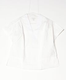 BANANA REPUBLIC FACTORY STORE | BANANA REPUBLIC FACTORY STORE SS POPLIN SPLIT NECK TOP(シャツ/ブラウス)