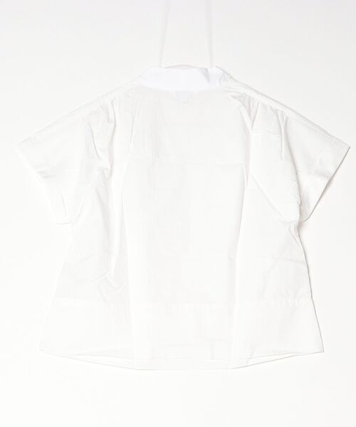 BANANA REPUBLIC FACTORY STORE(バナナリパブリック ファクトリーストア)の「BANANA REPUBLIC FACTORY STORE ポプリンスプリットネックトップス(シャツ/ブラウス・レディース・ホワイト・XS/S/M/L)」の2枚目の写真