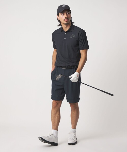 UNITED ARROWS GOLF（ユナイテッドアローズゴルフ）の「メンズ ツイル 2プリーツ ショートパンツ　2WAYストレッチ（その他パンツ・メンズ・ベージュ/ネイビー・M/L/XL）」の16枚目の写真