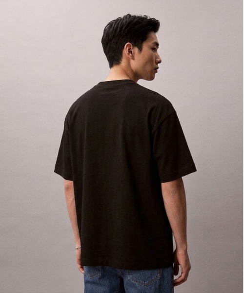 STYLISE（スタイライズ）の「【Calvin Klein】MONOLOGO OVERSIZED TEE / 2カラー [4RAB823]（Tシャツ/カットソー・メンズ・ブラック/ホワイト・L/M/S/LL）」の5枚目の写真