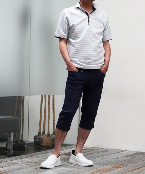 NICOLE selection(ニコルセレクション)の「幾何学柄ストレッチジャカード5PKハーフパンツ(その他パンツ・メンズ・ネイビー/ホワイト/ブラック・S/XL/L/M)」の8枚目の写真