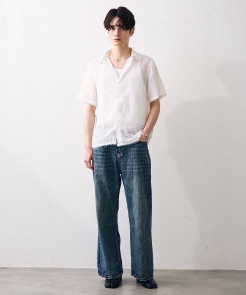 Shoowtime(ショウタイム)の「Classic flare jeans / クラシックフレアジーンズ(デニムパンツ・メンズ・ライトブルー/ブラック・MEDIUM/X-LARGE/LARGE)」の10枚目の写真