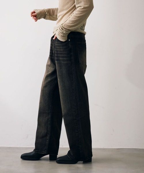 Shoowtime(ショウタイム)の「Classic flare jeans / クラシックフレアジーンズ(デニムパンツ・メンズ・ライトブルー/ブラック・MEDIUM/X-LARGE/LARGE)」の15枚目の写真