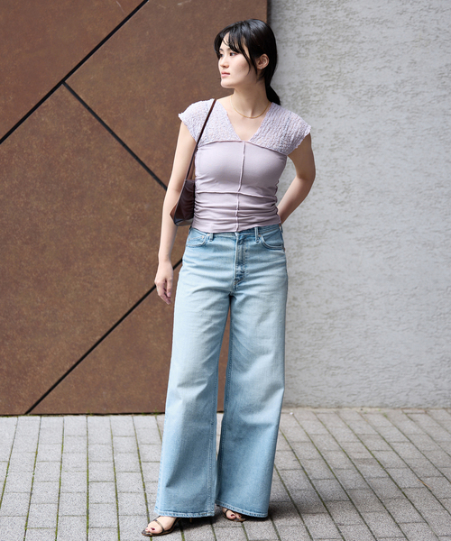 IENA（イエナ）の「YANUK/ヤヌーク 別注 LYDIA デニムパンツ（デニムパンツ・レディース・ブルー・22/23/24/25/26）」の18枚目の写真
