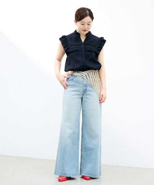 IENA（イエナ）の「YANUK/ヤヌーク 別注 LYDIA デニムパンツ（デニムパンツ・レディース・ブルー・22/23/24/25/26）」の21枚目の写真