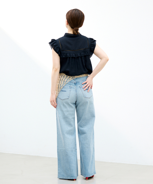 IENA（イエナ）の「YANUK/ヤヌーク 別注 LYDIA デニムパンツ（デニムパンツ・レディース・ブルー・22/23/24/25/26）」の22枚目の写真