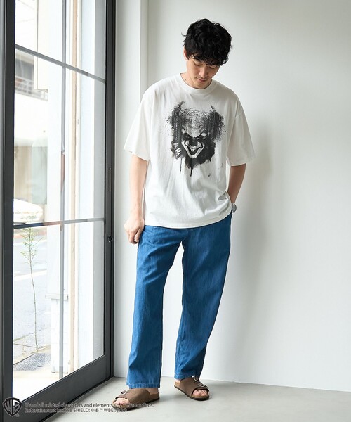 coen(コーエン)の「【WEB限定】IT(イット)ヴィンテージライクTシャツ(Tシャツ/カットソー・メンズ・ホワイト/ダークグレー・XL/L/M/S)」の3枚目の写真