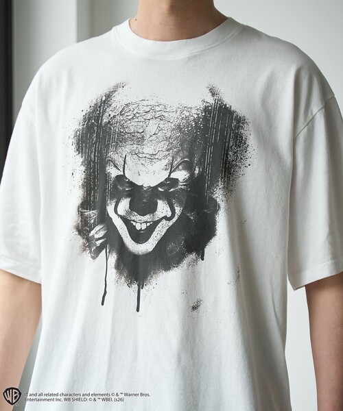 coen(コーエン)の「【WEB限定】IT(イット)ヴィンテージライクTシャツ(Tシャツ/カットソー・メンズ・ホワイト/ダークグレー・XL/L/M/S)」の8枚目の写真