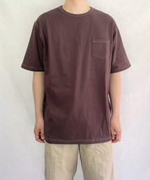 YOUNEEDGARMENTS（ユーニーズガーメンツ）の「クラシックポケットS/S Tシャツ (ブラウン)（Tシャツ/カットソー）」