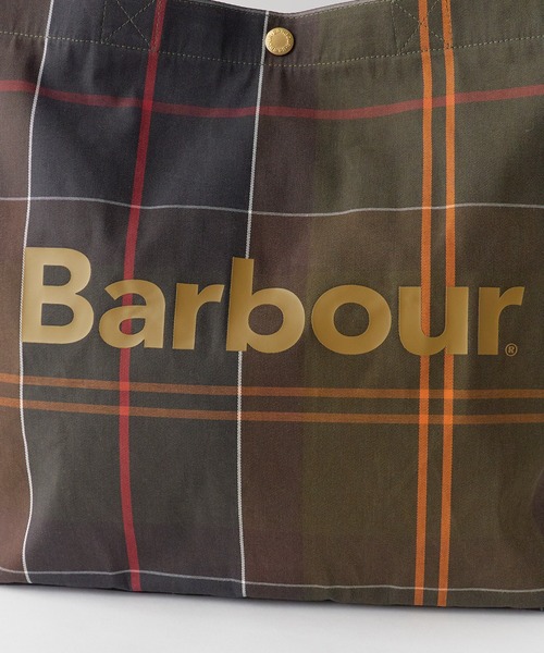Barbour(バブアー)の「Barbour/バブアー Telfield tartan tote bag タータンロゴトートバック 秋 秋服 2026年秋冬(トートバッグ・メンズ・ベージュ/グリーン/オリーブ・ONE SIZE)」の11枚目の写真