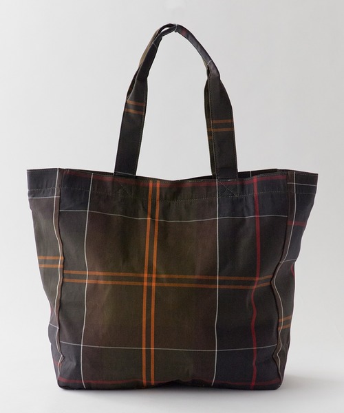 Barbour(バブアー)の「Barbour/バブアー Telfield tartan tote bag タータンロゴトートバック 秋 秋服 2026年秋冬(トートバッグ・メンズ・ベージュ/グリーン/オリーブ・ONE SIZE)」の5枚目の写真
