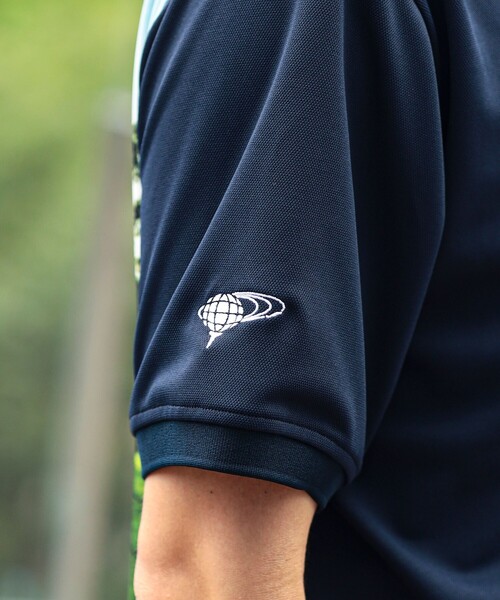 BEAMS GOLF(ビームスゴルフ)の「ORANGE LABEL / コースプリント ポロシャツ(吸水速乾・UVカット)(ポロシャツ・メンズ・ネイビー/ホワイト・SMALL/MEDIUM/X-LARGE/LARGE)」の12枚目の写真