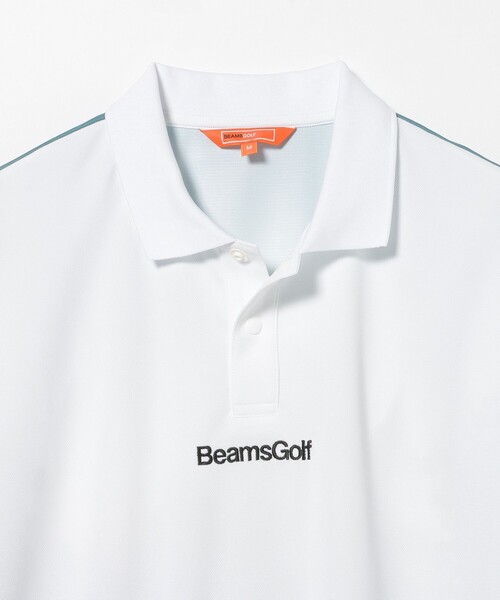 BEAMS GOLF(ビームスゴルフ)の「ORANGE LABEL / コースプリント ポロシャツ(吸水速乾・UVカット)(ポロシャツ・メンズ・ネイビー/ホワイト・SMALL/MEDIUM/X-LARGE/LARGE)」の3枚目の写真