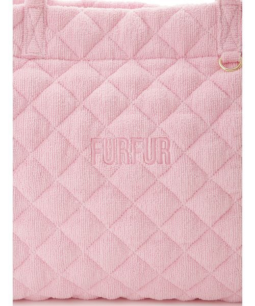 FURFUR（ファーファー）の「【限定カラー】パイルキルティングトートバッグ（トートバッグ・レディース・イエロー/ピンク/ブルー・F）」の14枚目の写真