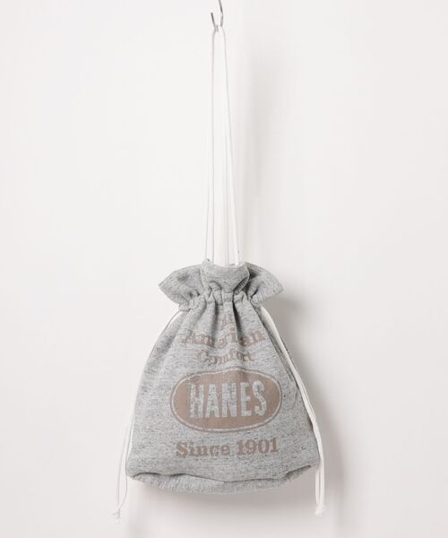 HANES(ヘインズ)の「【Hanes】巾着バッグ 60333806 TCP(ショルダーバッグ・レディース・オフホワイト/グレー/ネイビー・FREE)」の2枚目の写真