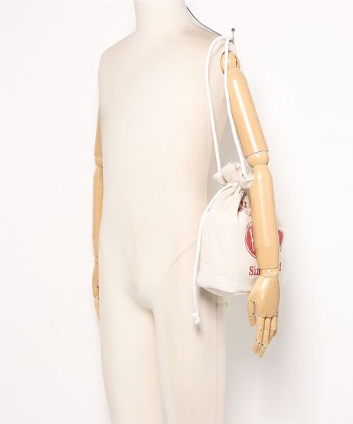HANES(ヘインズ)の「【Hanes】巾着バッグ 60333806 TCP(ショルダーバッグ・レディース・オフホワイト/グレー/ネイビー・FREE)」の7枚目の写真