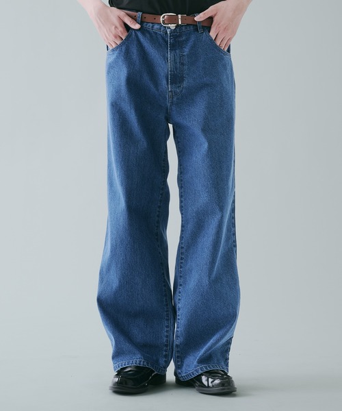 SELLE GLANT(セレグランテ)の「HEAVYWEIGHT STRAIGHT DENIM PANTS ヘビーウェイトストレートデニムパンツ(デニムパンツ・メンズ・ダークインディゴブルー/ブラック/ブルー・LARGE/MEDIUM/SMALL)」の2枚目の写真