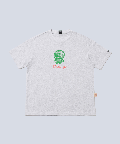 STANCE SEOUL(スタンス・ソウル)の「HELMET BOY SEASON TOP (HEATHER GREY)(Tシャツ/カットソー・メンズ・その他・SMALL/MEDIUM/LARGE/X-LARGE)」の1枚目の写真
