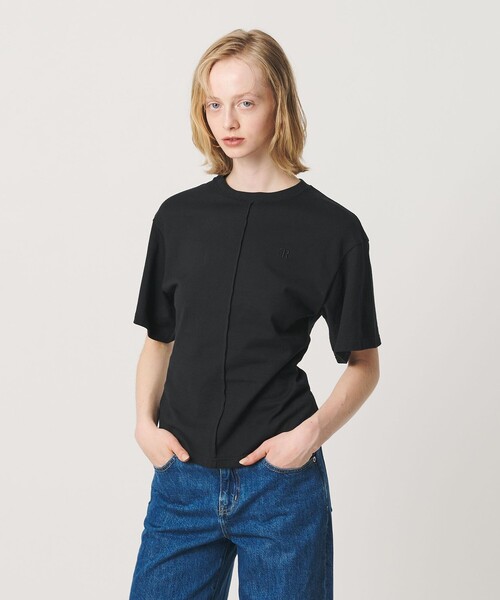 ER（イーアール）の「＜ER＞コットン ウエスト シェイプ Tシャツ（Tシャツ/カットソー・レディース・レッド/ブラック/ホワイト・FREE）」の3枚目の写真
