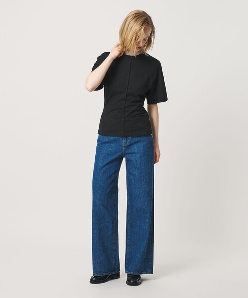 ER（イーアール）の「＜ER＞コットン ウエスト シェイプ Tシャツ（Tシャツ/カットソー・レディース・レッド/ブラック/ホワイト・FREE）」の16枚目の写真