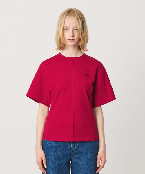 ER（イーアール）の「＜ER＞コットン ウエスト シェイプ Tシャツ（Tシャツ/カットソー・レディース・レッド/ブラック/ホワイト・FREE）」の17枚目の写真