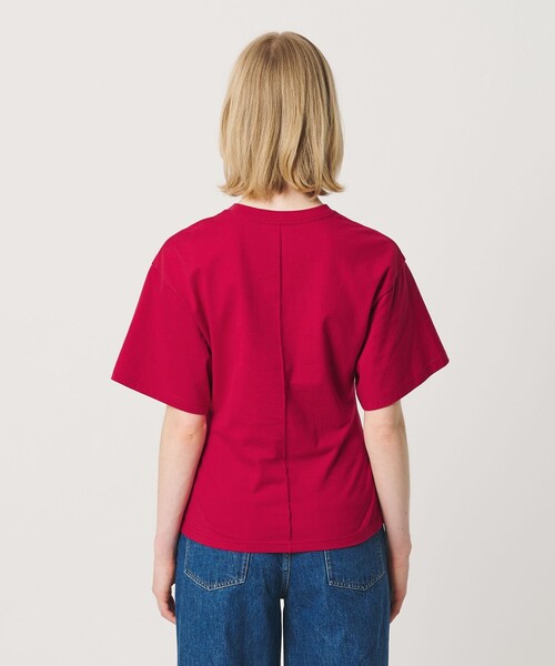 ER（イーアール）の「＜ER＞コットン ウエスト シェイプ Tシャツ（Tシャツ/カットソー・レディース・レッド/ブラック/ホワイト・FREE）」の19枚目の写真
