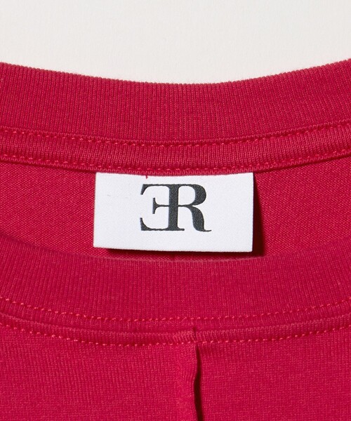 ER（イーアール）の「＜ER＞コットン ウエスト シェイプ Tシャツ（Tシャツ/カットソー・レディース・レッド/ブラック/ホワイト・FREE）」の8枚目の写真